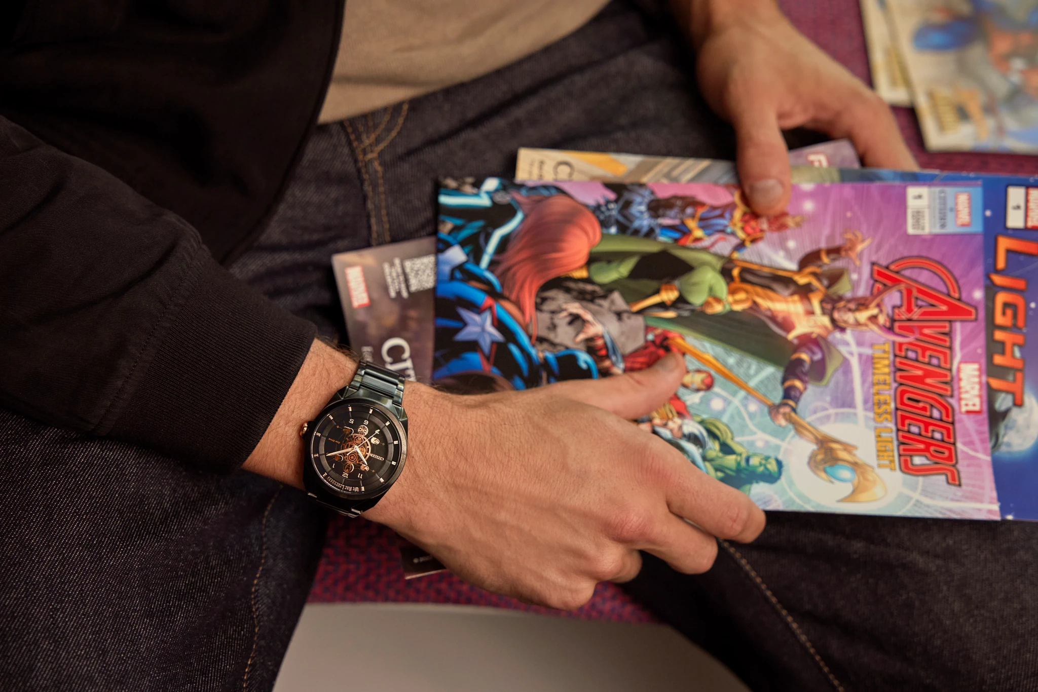 Legends 85th Anniversary Black Dial Stainless Steel Bracelet